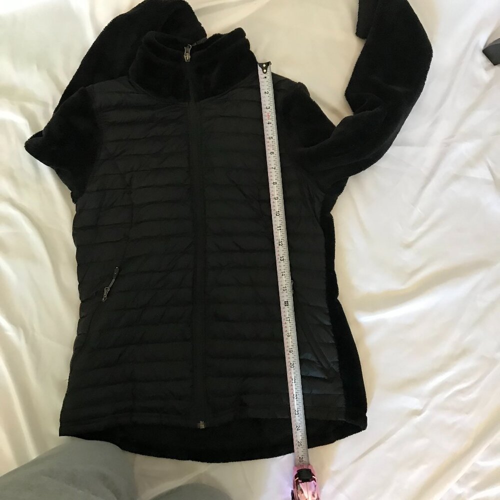 32 Degrees Quilted and plush full zippered jacket with pockets, black size Small - Picture 11 of 12